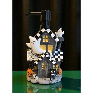 New Spooky Ghost Haunted House Halloween Soap Dispenser Spooky Decoration